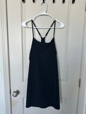 all in motion Black Mini Slip Dress with Racerback Straps